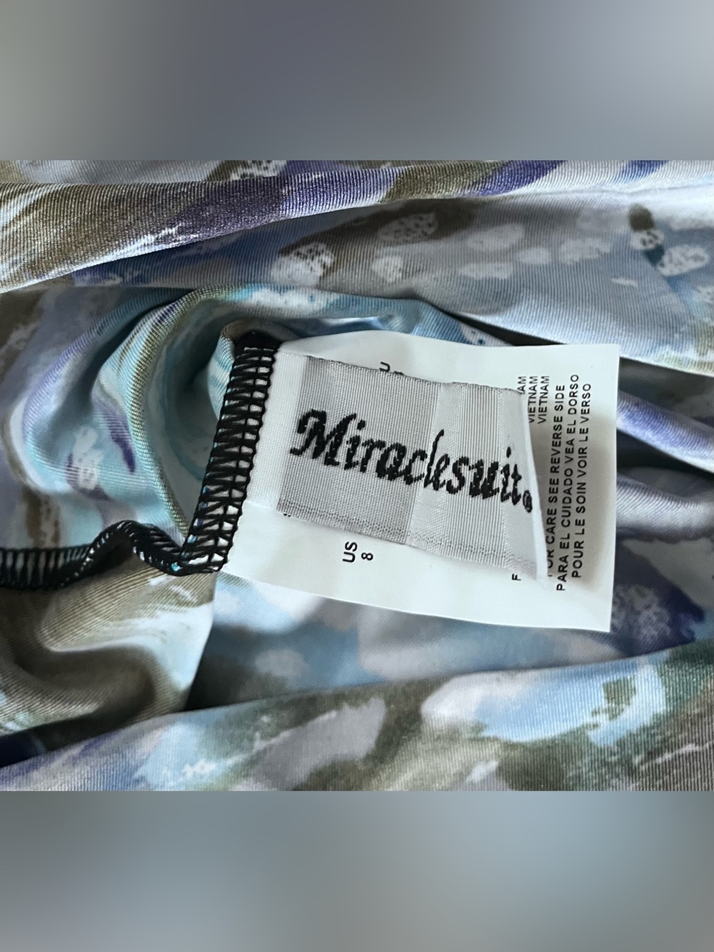 Miraclesuit Roswell Underwire Swim Tankini Top 8 Blue Attitude NWT Boho Slimming - Picture 2 of 7